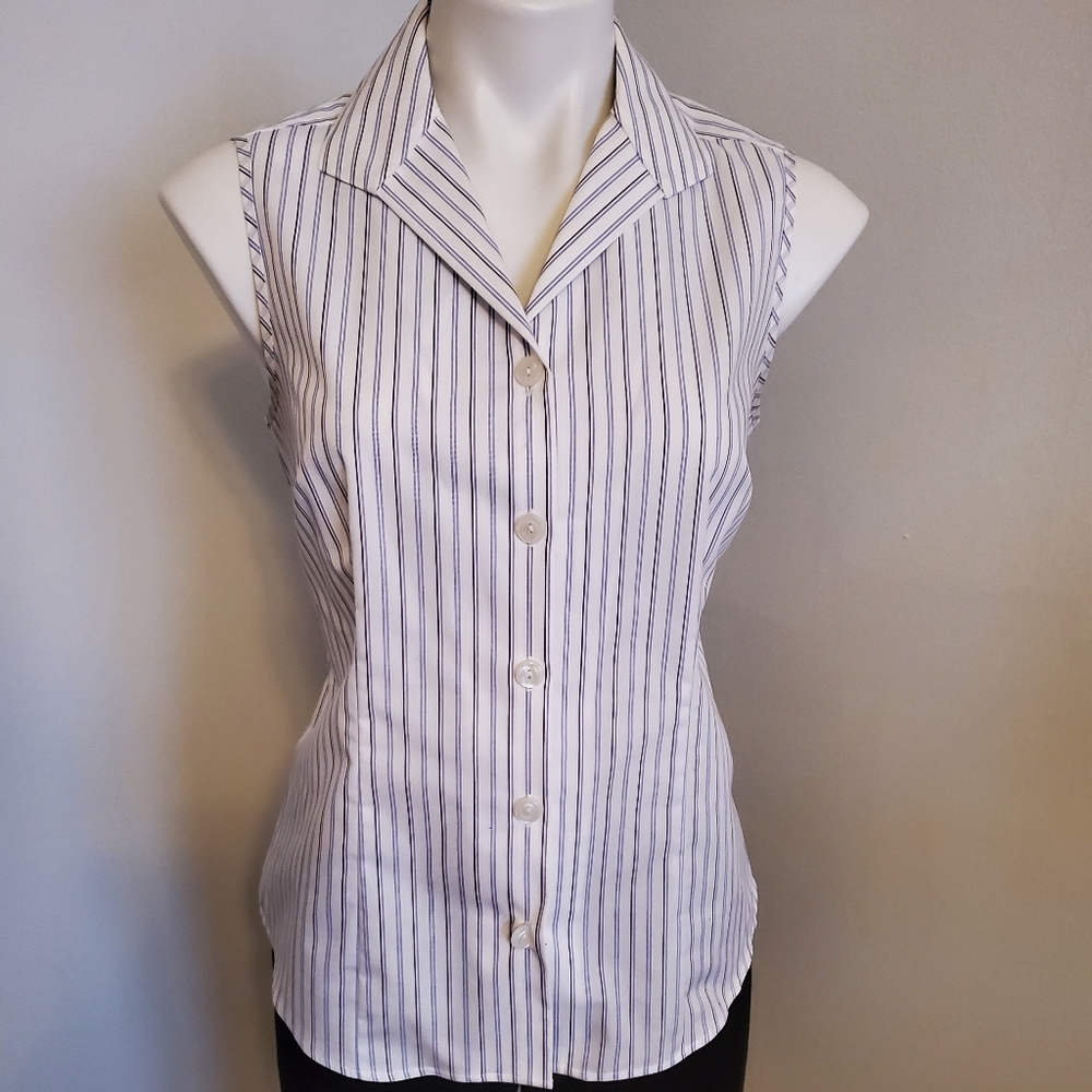 Jones Studio Sleeveless Button Down Size 6 NWOT